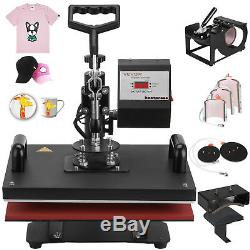 8 in 1 Heat Press Machine For T-Shirts 12x15 Combo Kit Sublimation Swing away