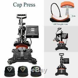 8 in 1 Heat Press Machine For T-Shirts 15x15 Combo Kit Sublimation Swing away