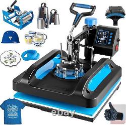 8 in 1 Heat Press Machine Sublimation Printing 15x15 For T-Shirt Mug Hat Plate