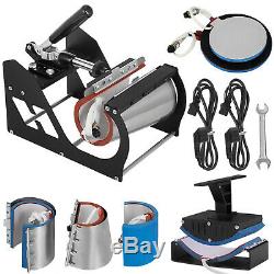 8 in 1 Heat Press Machine Transfer 12x15 T-Shirt Combo Kit Sublimation