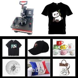 8 in 1 T-Shirt Heat Press Machine Digital Transfer Sublimation Mug Hat Plate Cap