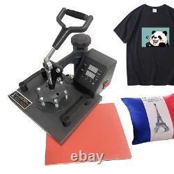 8 in 1 T-Shirt Heat Press Machine Digital Transfer Sublimation Mug Hat Plate Cap