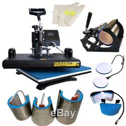 8in1 12x15 Heat Press Machine Sublimation Swing away for T-Shirts Mug Plate US
