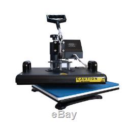8in1 12x15 Heat Press Machine Sublimation Swing away for T-Shirts Mug Plate US