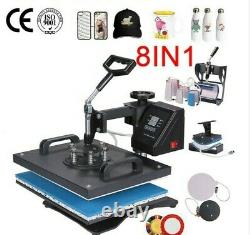 8in1 3038CM Combo Heat press Machine Sublimation Printer for tshirt/mug/case