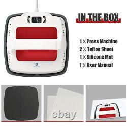 9X9 Heat Press Machine T-Shirt Press Transfer Iron-on Machine Red