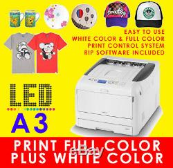 A3 OKI Dark Digital T-Shirt Printer, Use with Heat Press Machine, VIDEX V300 V800