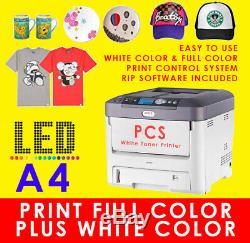 A4 White Toner TShirt Printer, Use with Heat Press Transfer Machine, as Uninet 500