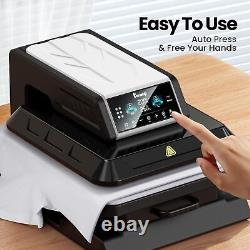 Auto Heat Press Machine 15 x 15 Sublimation Transfer Printer DIY T-shirts HTV