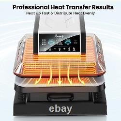 Auto Heat Press Machine 15 x 15 Sublimation Transfer Printer DIY T-shirts HTV