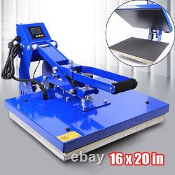 Auto Open Clamshell Heat Press Machine Transfer 16x20 Slide Out Base T-Shirt htv