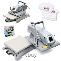 Auto Open Swing Away Heat Press Machine 15x15 Sublimation Transfer T-Shirt Mug