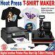 Brother Printer + Heat Press T-shirt Maker Machine Complete Starter Pack Bundle