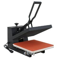 Black Clamshell Heat Transfer Sublimation Heat Press T-Shirt Machine 15 x 15