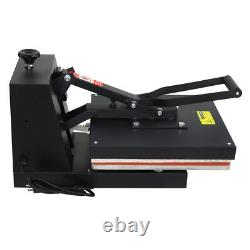 Black Clamshell Heat Transfer Sublimation Heat Press T-Shirt Machine 15 x 15