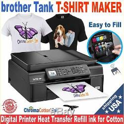 Brother Printer Plus Heat Press T-shirt Maker Machine Complete Starter Pack
