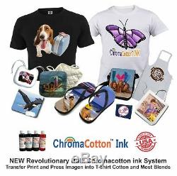 Brother Printer Plus Heat Press T-shirt Maker Machine Complete Starter Pack