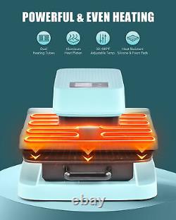 CREWORKS 15x15 Heat Press Machine for T Shirts Auto Release Heats Up Fast Even