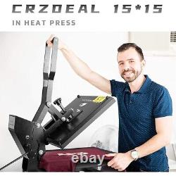 CRZDEAL Heat Press-15 x 15 inch Digital T-Shirt Heat Press Machine TLM13112