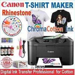 Canon Printer Machine Heat Transfer Ink X Cotton T-shirt + Rhinestone Start