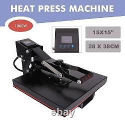 Clamshell Heat Press Machine DIY T-shirt Sublimation Digital Transfer 15X15