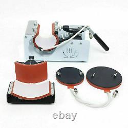 Combo 5in1 Heat Press Sublimation Transfer Machine T-Shirt Plate Time Control US