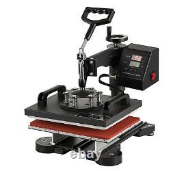 Combo Heat Press Machine 12x10 Sublimation Transfer T-Shirt Mug Plate Hat 5IN1