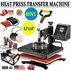 Combo Heat Press Machine 8 In 1 Digital Transfer Sublimation T-shirt Swing Away