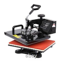 Combo T-Shirt Heat Press Transfer Rotation Plate 5 In 1 Machine Multifunction