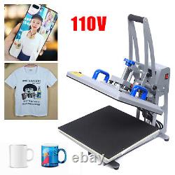 Commercial Heat Press Sublimation Transfer Printing Machine T-Shirt Mug Hat 110v
