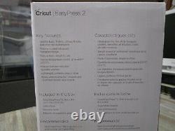 Cricut EasyPress 2 Heat Press Machine For T Shirts&HTV Vinyl Projects 9x9 New