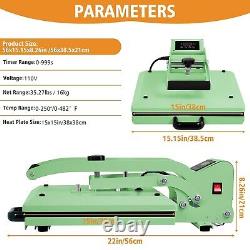 DIY Digital Clamshell Heat Press Machine for T Shirt, 15 x 15 Heat Press