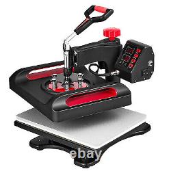 Digital 12x15 Heat Press Machine T-shirt Sublimation Transfer 360 Swing Away