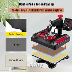 Digital 12x15 Heat Press Machine T-shirt Sublimation Transfer 360 Swing Away