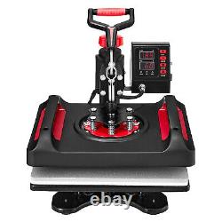 Digital 12x15 Heat Press Machine T-shirt Sublimation Transfer 360 Swing Away