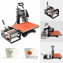 Digital 12x15 Heat Press Machine Transfer Sublimation T-Shirt Mug 5 in 1 New