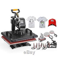 Digital 8 in 1 Transfer Heat Press Machine Sublimation T-Shirt Cap Swing-away