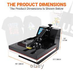 Digital Clamshell Heat Press Transfer T-Shirt Sublimation Machine 15 x 15