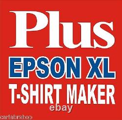 Digital H. Press Transfer T-shirt Print Sublimation Machine+printer Epson XL