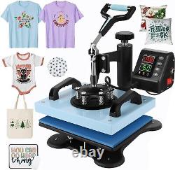 Digital Heat Press 360° Swing Away 12x10 T-shirt Sublimation Transfer Machine