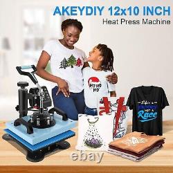 Digital Heat Press 360° Swing Away 12x10 T-shirt Sublimation Transfer Machine