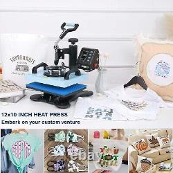 Digital Heat Press 360° Swing Away 12x10 T-shirt Sublimation Transfer Machine