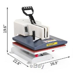 Digital Heat Press Machine 15x15 Sublimation Transfer T-Shirt Cap Mug Printing