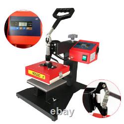 Digital Heat Press Machine DIY Press Single Heater small size 5.9x5.9 110V 450W