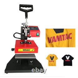 Digital Heat Press Machine DIY Press Single Heater small size 5.9x5.9 110V 450W
