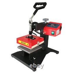 Digital Heat Press Machine DIY Press Single Heater small size 5.9x5.9 110V 450W