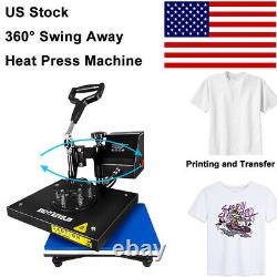 Digital Heat Press Machine Swing Away 9X12Printing Transfer DIY T-Shirts Mat