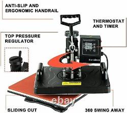 Digital Heat Press Machine T-Shirt Sublimation 360 Swing Away Transfer 12x15