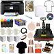 Dye Sublimation Ink Printer 8in1combo Sublimation Heat Transfer Press Tshirt Kit