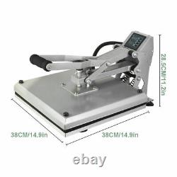 FDA Clamshell Heat Press Machine 15x15DIY T-shirt Sublimation Digital Transfer